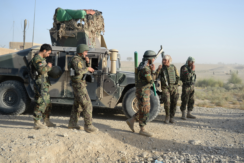 Военнослужащие афганской национальной армии