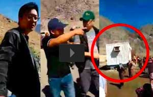 Жители киргизского села хотели зарезать китайцев, но решили закрыть их в контейнере