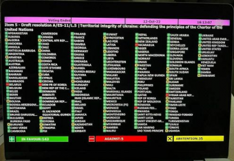 Страны Центральной Азии воздержались при голосовании в ООН по антироссийской резолюции