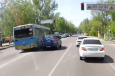 В Алма-Ате наказали водителей автобусов за гонки по встречной полосе