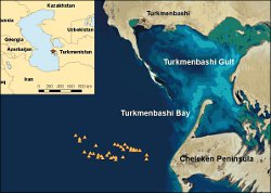 В туркменском секторе Каспия разливы нефти продолжаются 12 лет