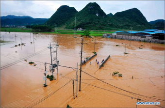 Китай: В провинции Хунань ливни сотворили озеро глубиной семь метров