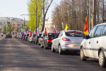 Из Кыргызстана в Москву прибыли участники автопробега по пути панфиловцев