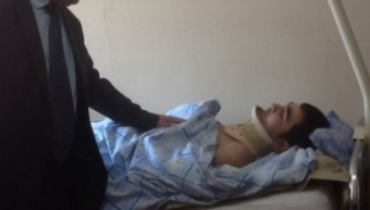 Таджикский солдат Шахбол Мирзое, покалеченный в армии, вновь вернулся на лечение