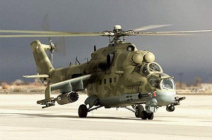 Вертолеты Ми-24 доставлены на базу Кант в Киргизии самолетом Ан-124-100 Руслан