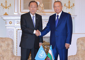 Пан Ги Мун: ООН готова помочь Узбекистану с защитой прав человека и смягчением последствий трагедии Аральского моря