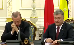 Пришлось будить: Эрдоган заснул на встрече с Порошенко