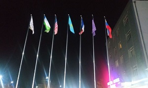 Узбекистан. В Намангане исчез флаг Франции перед отелем