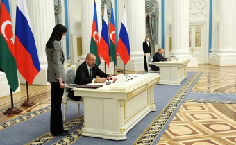 Подписана декларация Декларация о союзническом взаимодействии России и Азербайджана
